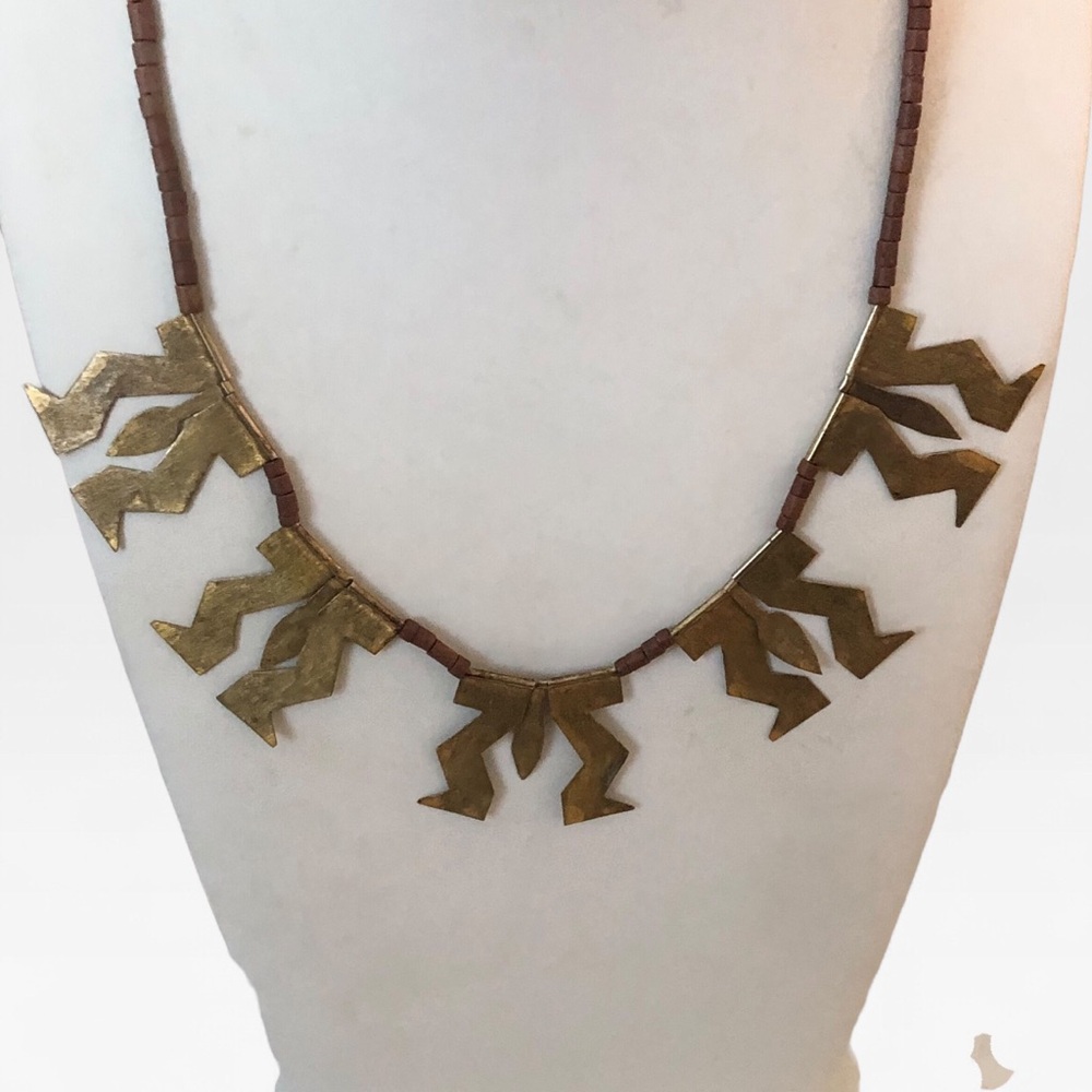 Vintage 925 Sterling Silver Modernist Fringe Necklace
